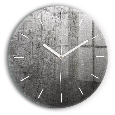 Kerek üvegóra Fémfal