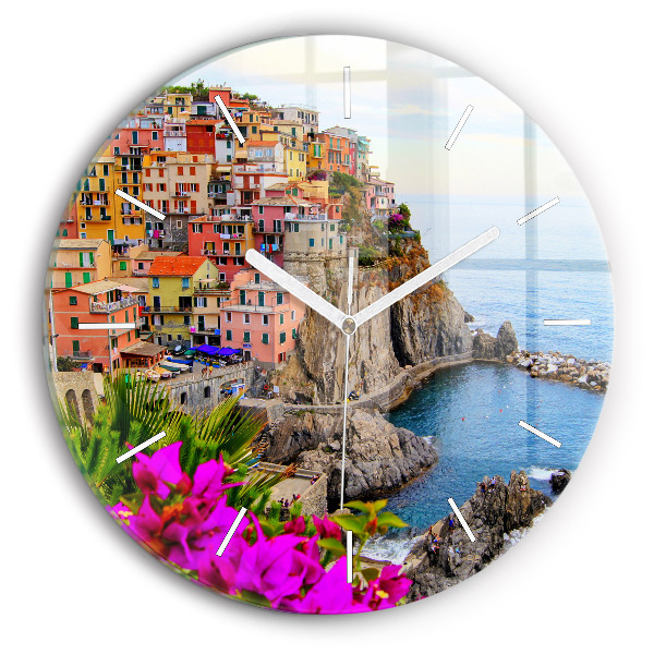 Kerek fali üvegóra Cinque Terre partja