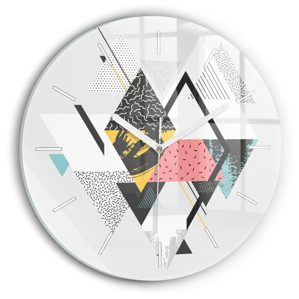 Kerek üvegóra Geometrikus minta