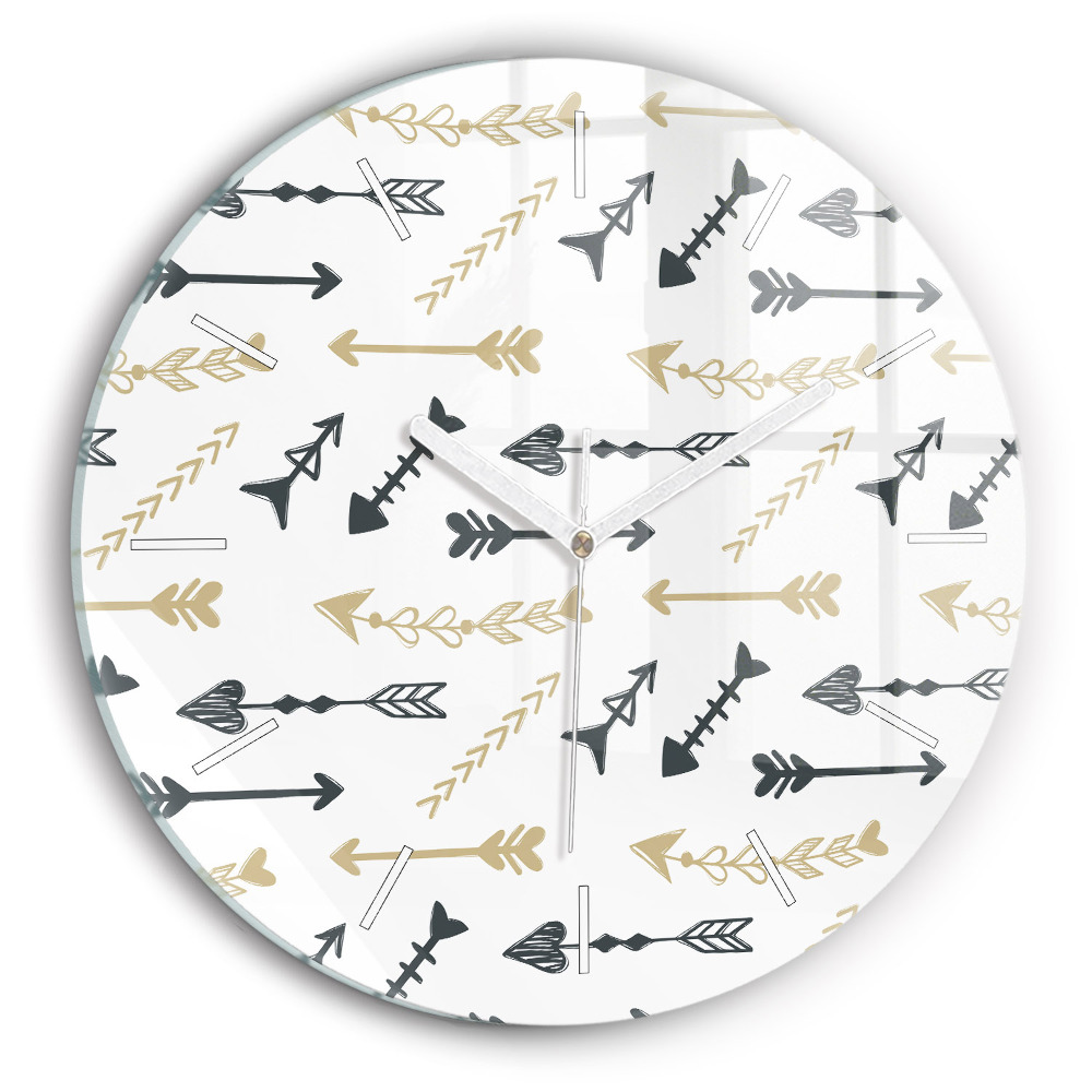 Kerek fali üvegóra Geometrikus csípőminta