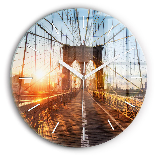 Kerek fali üvegóra Brooklyn híd NYC