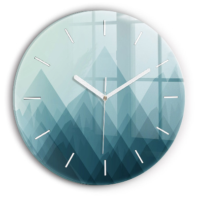 Kerek fali üvegóra Geometrikus figurák