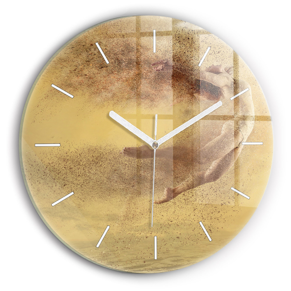 Kerek üvegóra Nő alakban