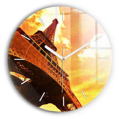 Kerek fali üvegóra Eiffel-torony Párizsban