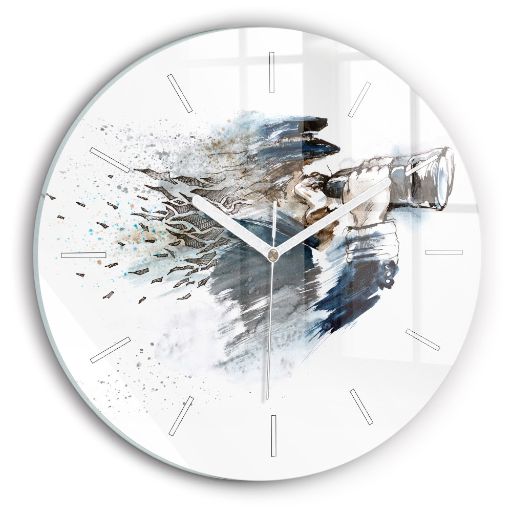 Kerek fali üvegóra Kapitány távcsővel