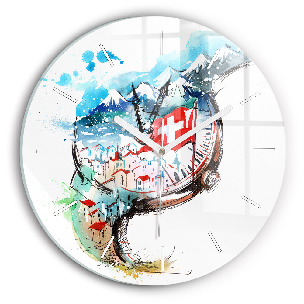 Kerek üvegóra Svájci óra