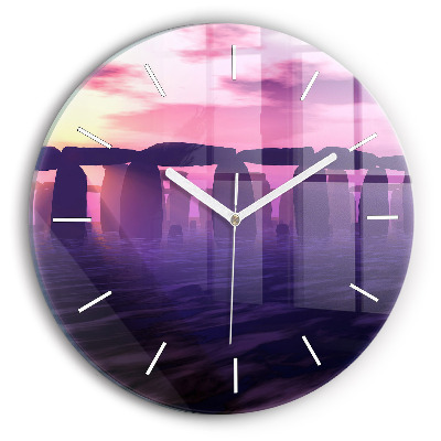 Kerek fali üvegóra Naplemente a Stonehenge-nél