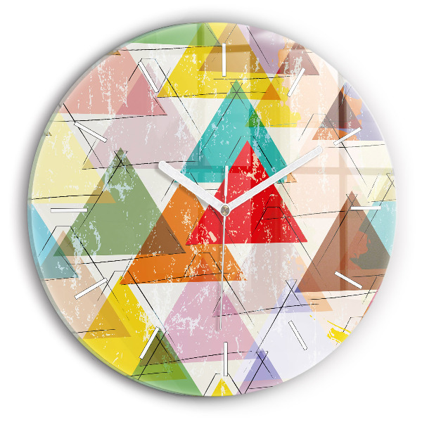 Kerek fali üvegóra Geometrikus háromszögek