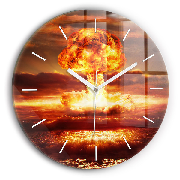 Kerek fali üvegóra Atombomba robbanás