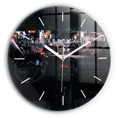 Kerek fali üvegóra Autó Tokióban