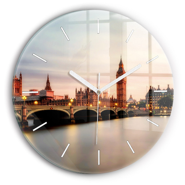 Kerek üvegóra Big Ben londoni égbolt