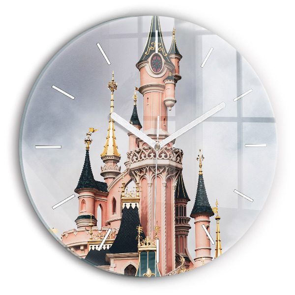 Kerek fali üvegóra Disneyland kastélya Párizsban
