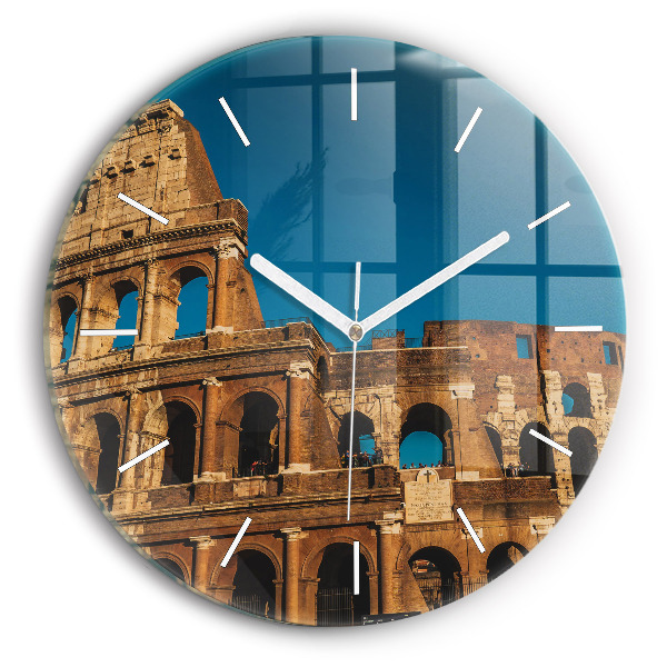 Kerek üvegóra Colosseum Olaszországban