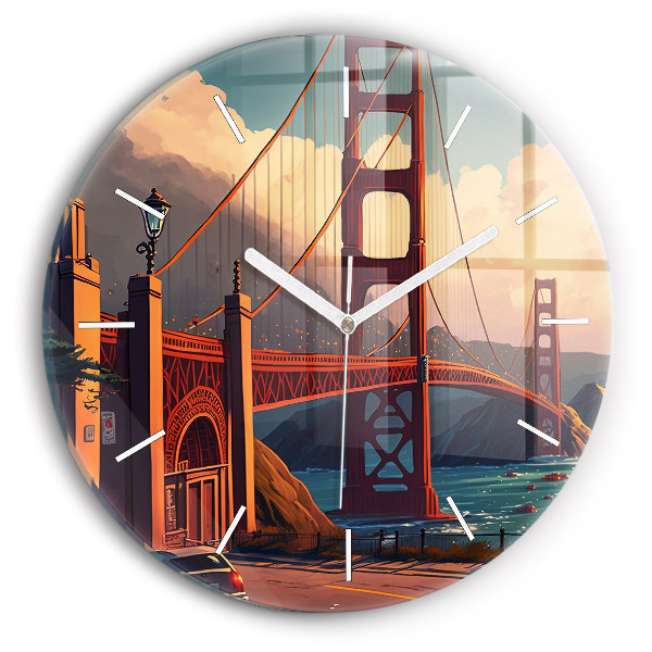 Kerek üvegóra Híd San Franciscóban