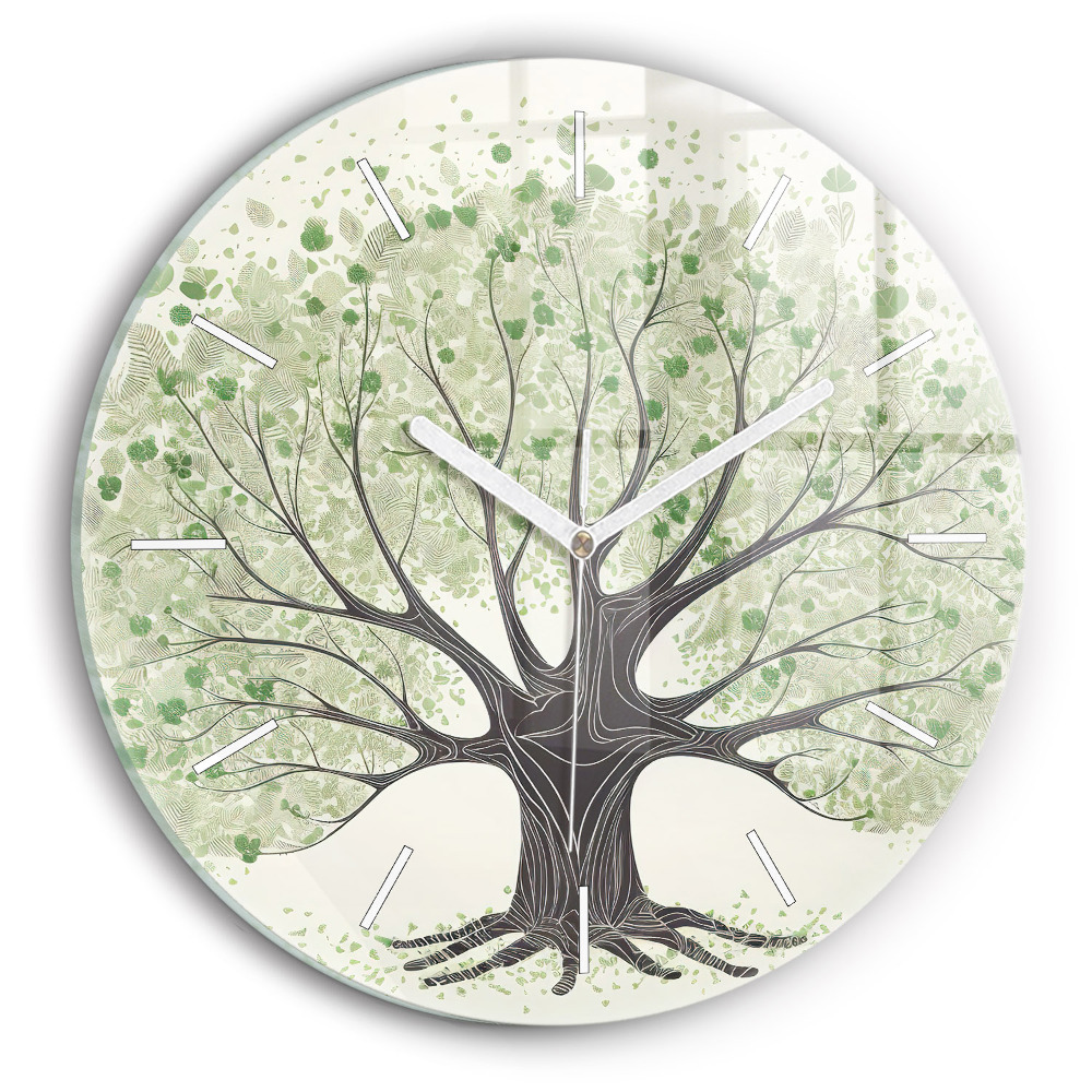 Kerek fali üvegóra Nagy fa természet