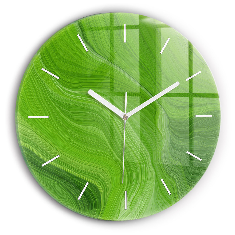 Kerek üvegóra Modern hullámok