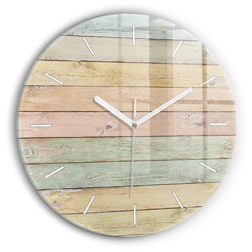 Kerek fali üvegóra Színes táblák